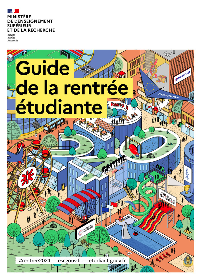 Couverture du guide rentrée étudiante 2024